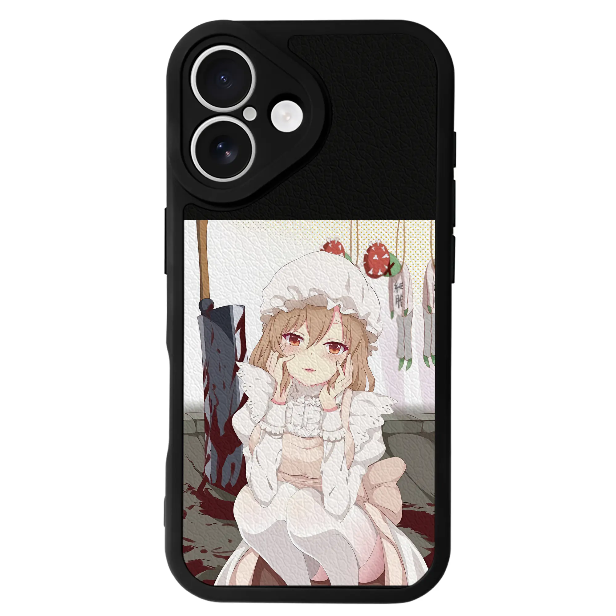 はたらく細胞 グッズ,マクロファージ - IPhone 16シリーズ対応 ・ シリコンスマホケース ・ レザー調 ・ 高精度フィット ・ 耐衝撃 ・ ワイヤレス充電対応 ・ 精密カット